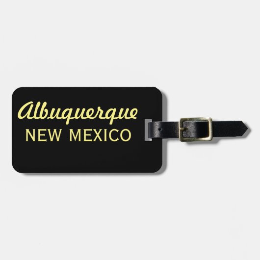 Albuquerque New Mexico Skyline-SG Bagagelabel (Voorkant horizontaal)