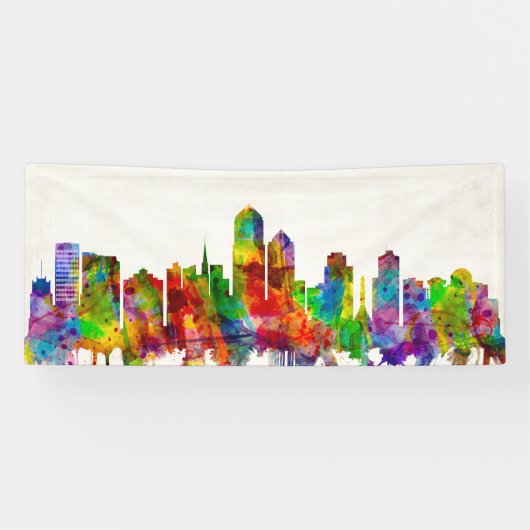 Albuquerque New Mexico Skyline Spandoek (Horizontaal)