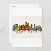 Albuquerque New Mexico Skyline Uitnodiging Briefkaart (Voorkant / Achterkant)