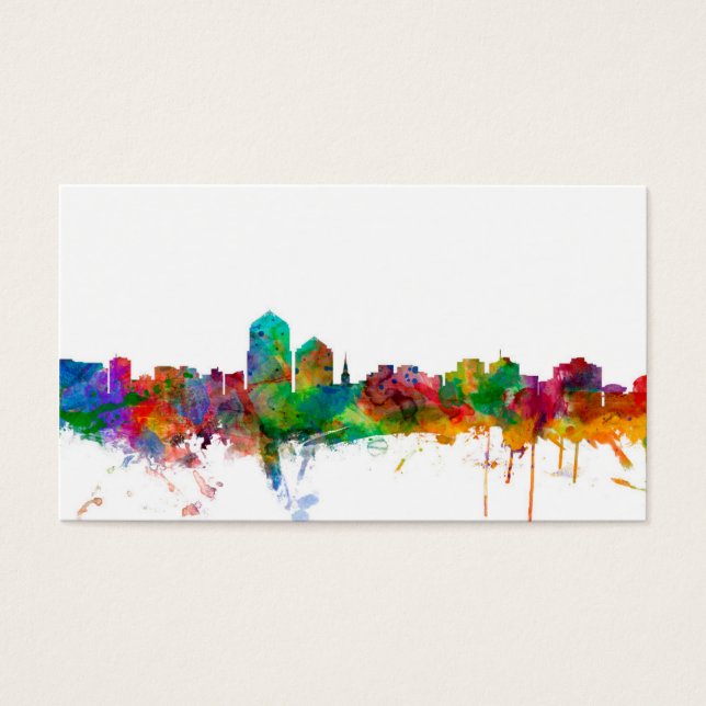 Albuquerque New Mexico Skyline Visitekaartjes (Voorkant)