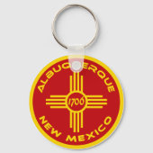 Albuquerque New Mexico Sleutelhanger (Voorkant)