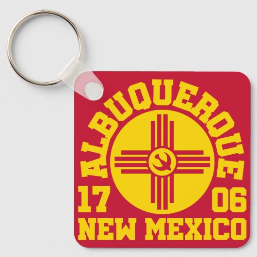 Albuquerque, New Mexico Sleutelhanger (Voorkant)
