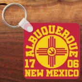 Albuquerque, New Mexico Sleutelhanger (Voorkant)