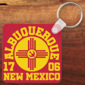 Albuquerque, New Mexico Sleutelhanger (Achterkant)