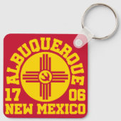 Albuquerque, New Mexico Sleutelhanger (Achterkant)