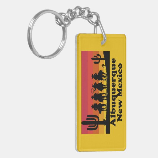 Albuquerque New Mexico Sleutelhanger (Voorkant Links)