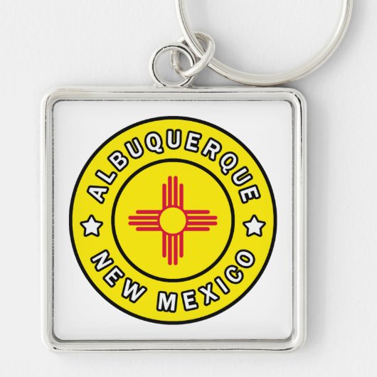 Albuquerque New Mexico Sleutelhanger (Voorkant)
