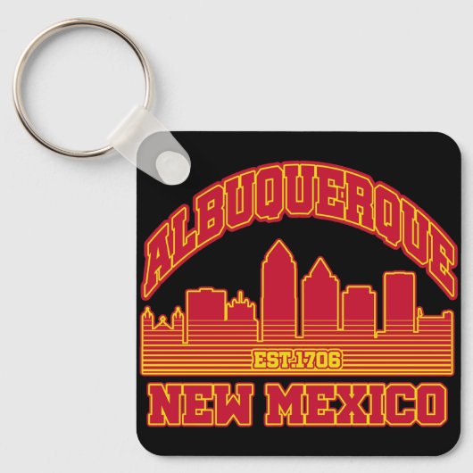 Albuquerque, New Mexico Sleutelhanger (Voorkant)