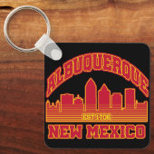 Albuquerque, New Mexico Sleutelhanger (Voorkant)