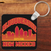 Albuquerque, New Mexico Sleutelhanger (Achterkant)