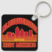 Albuquerque, New Mexico Sleutelhanger (Achterkant)