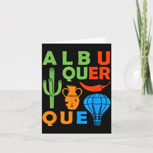 Albuquerque New Mexico Souvenir Men Petroglyph Alb Kaart (Voorkant)