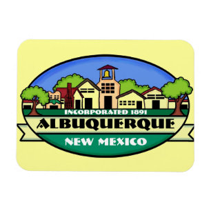 Albuquerque New Mexico stad souvenir magneet