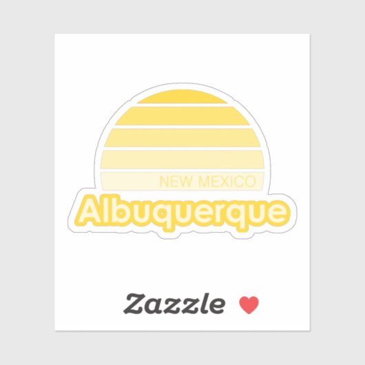 Albuquerque New Mexico Sticker (Vel)