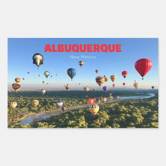 Albuquerque New Mexico Sticker Balloon Festival (Voorkant)
