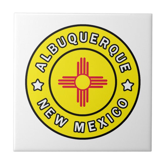 Albuquerque New Mexico Tegeltje (Voorkant)
