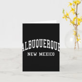 Albuquerque - New Mexico - Throwback Design - Clic Kaart (Gele Bloem)