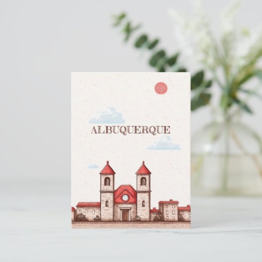 Albuquerque New Mexico Travel Briefkaart (Staand voorkant)