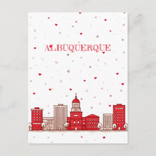 Albuquerque New Mexico Travel Briefkaart (Voorkant)