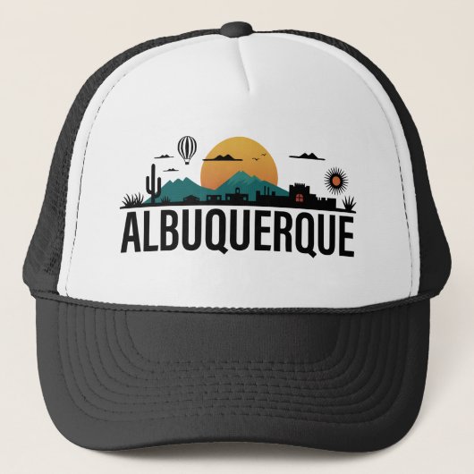 Albuquerque New Mexico Trucker Pet (Voorkant)
