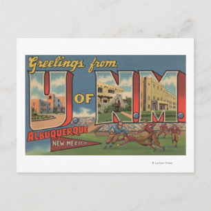 Albuquerque, New Mexico - Universiteit van NM Briefkaart