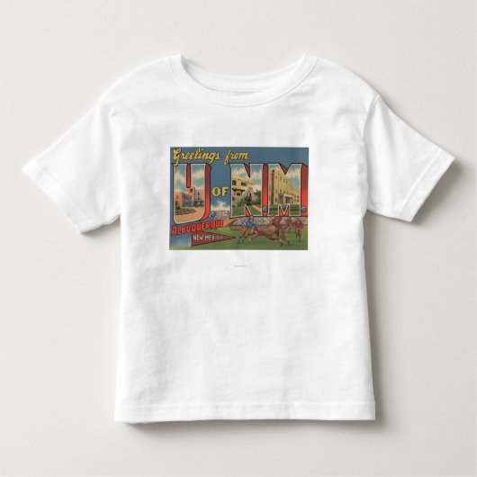 Albuquerque, New Mexico - Universiteit van NM Kinder Shirts (Voorkant)