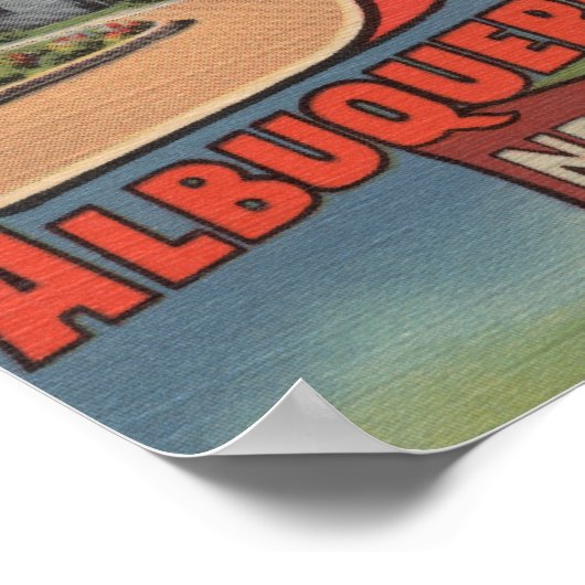 Albuquerque, New Mexico - Universiteit van NM Poster (Hoek)