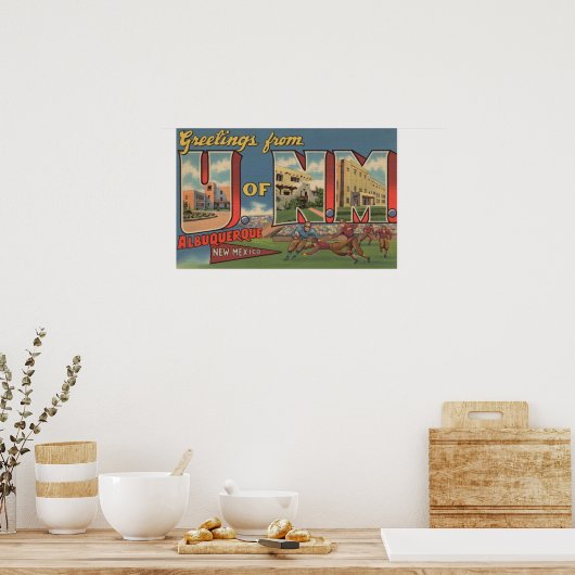 Albuquerque, New Mexico - Universiteit van NM Poster (Keuken)