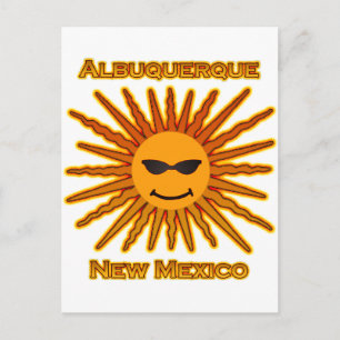 Albuquerque New Mexico USA Sun Logo Briefkaart