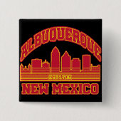 Albuquerque, New Mexico Vierkante Button 5,1 Cm (Voorkant)