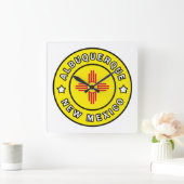 Albuquerque New Mexico Vierkante Klok (Huis)