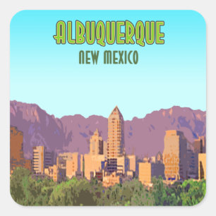 Albuquerque New Mexico  Vierkante Sticker