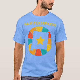 Albuquerque New Mexico Vintage Verdrietig Souvenir T-shirt