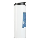 Albuquerque New Mexico Wood Grain Thermosbeker (Gedraaid links)