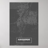 Albuquerque, New Mexico (zwart wit) Poster (Voorkant)