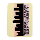 Albuquerque NM City Skyline Magneet (Verticaal)