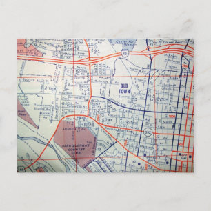 ALBUQUERQUE, NM  Map Briefkaart