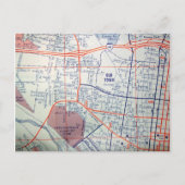 ALBUQUERQUE, NM  Map Briefkaart (Voorkant)