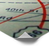 Albuquerque, NM  Map Poster (Hoek)