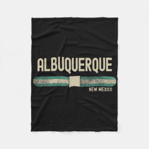 Albuquerque Nm New Mexico Reizen & 80s Stijl Fleece Deken
