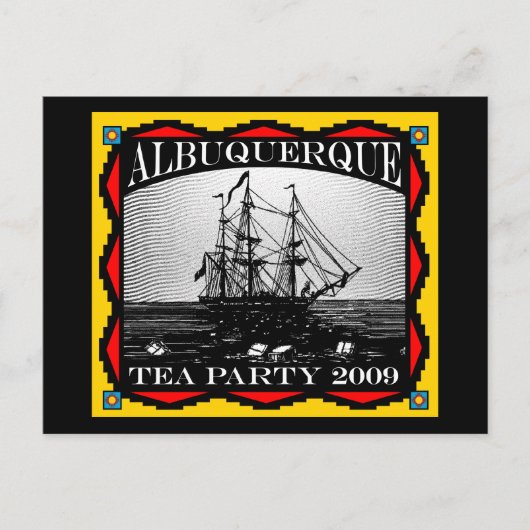 Albuquerque, NM Tea Party - Briefkaart (Voorkant)
