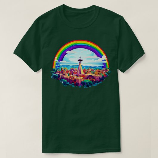 Albuquerque Rainbow T-shirt (Design voorkant)
