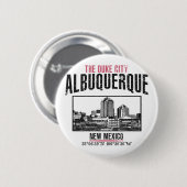 Albuquerque Ronde Button 5,7 Cm (Voorkant /achterkant)