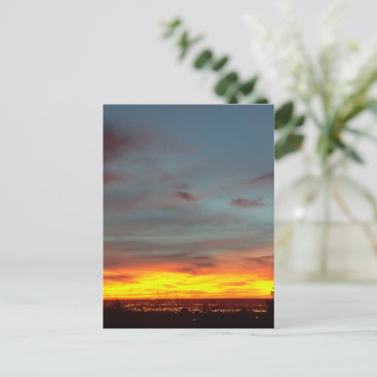 Albuquerque Sunset Briefkaart (Staand voorkant)