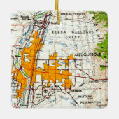 Albuquerque  Topo-kaart Keramisch Ornament (Voorkant)