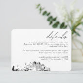 Albuquerque Wedding Hotel Kamer Blok Details Informatiekaartje (Staand voorkant)