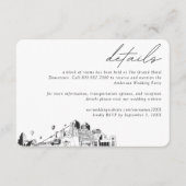 Albuquerque Wedding Hotel Kamer Blok Details Informatiekaartje (Voorkant)