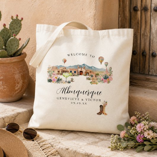 Albuquerque Woestijn Bruiloft Welkom Tote Tas