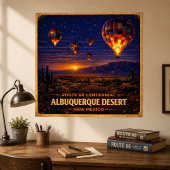 Albuquerque Woestijn New Mexico Eeuwfeest Poster