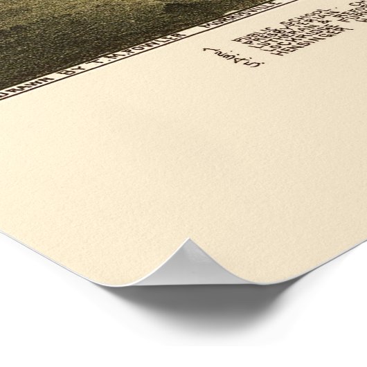 Alburtis en Lockridge, PA Panorama - 1893 Poster (Hoek)